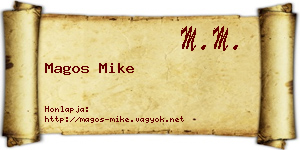 Magos Mike névjegykártya